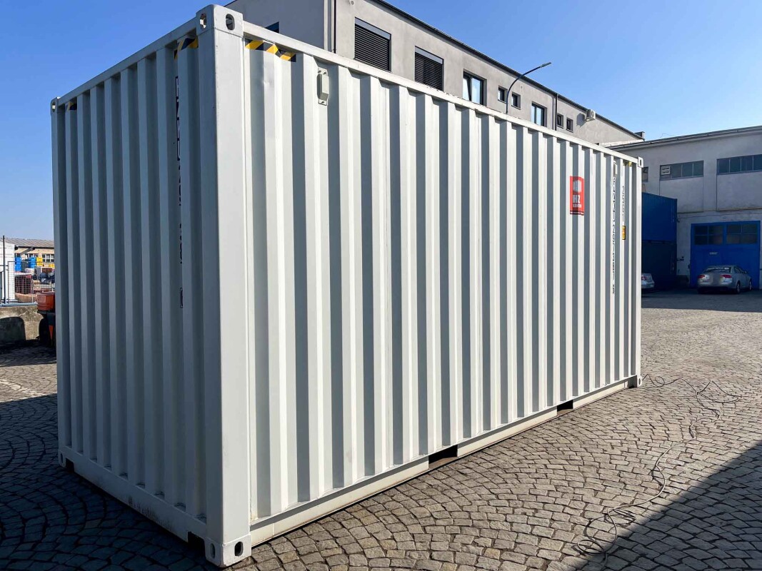 Contenitore 20 piedi High Cube con porte avvolgibili
